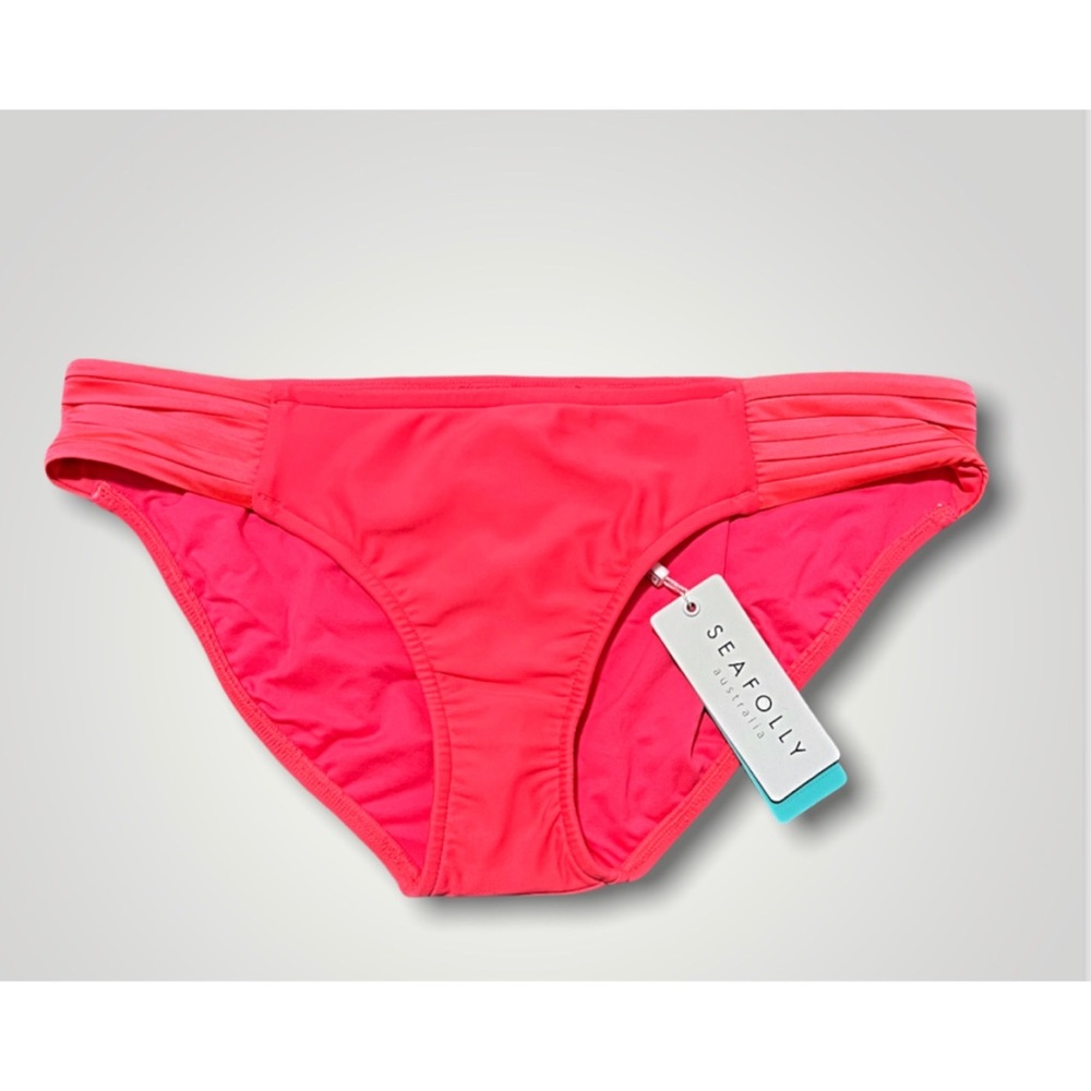 ❗️FINAL❗️ 🆕 Seafolly Pleated Hipster Bikini Bottoms 14